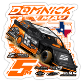 Domnick May | 2026 | Kiss-Cut Vinyl Decal 2 - white matte
