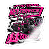 Aaliyah Nestervich | 2025 |  Kiss-Cut Vinyl Decal 2 - white glossy