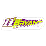 Bryant Racing | 2026 | Kiss-Cut Vinyl Decal - white glossy