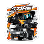 Stine Racing | 2025 |  Kiss-Cut Vinyl Decal 2 - white matte