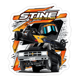 Stine Racing | 2025 |  Kiss-Cut Vinyl Decal 2 - white matte