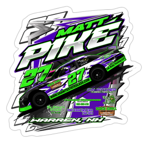 Matt Pike | 2024 | Kiss-Cut Vinyl Decal 2 – Five Star Racewear