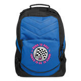 Born To Race | That Girl | Computer Backpack - royal blue
