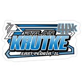 Dylan Krutke | 2026 | Kiss-Cut Vinyl Decal - white matte