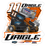 Domenico Daigle | 2026 | Kiss-Cut Vinyl Decal 2 - white matte