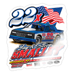Smalley Racing | 2025 |  Kiss-Cut Vinyl Decal 2 - white glossy