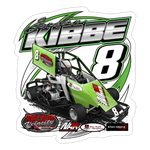 Jordan Kibbe | 2023 |  Kiss-Cut Vinyl Decal 2 - white matte
