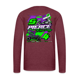 Pierce Racing | 2024 | Men's LS T-Shirt - heather burgundy