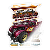Nicholas Massirio | 2025 |  Kiss-Cut Vinyl Decal 2 - transparent glossy