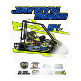 Jaybyn Rood | 2025 |  Kiss-Cut Vinyl Decal 2 - transparent glossy