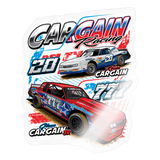 Cargain Racing | 2025 |  Kiss-Cut Vinyl Decal 2 - transparent glossy