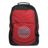 Born To Race Circle | Blue | Computer Backpack - red