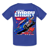 James Embry | Embry Racing | 2026 | Youth T-Shirt - royal blue