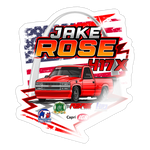 Jake Rose | 2025 |  Kiss-Cut Vinyl Decal 2 - white glossy
