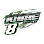Jordan Kibbe | 2023 |  Kiss-Cut Vinyl Decal - white matte