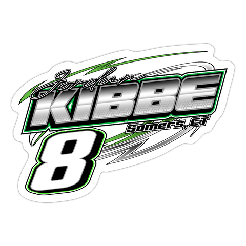 Jordan Kibbe | 2023 |  Kiss-Cut Vinyl Decal - white matte
