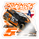 Domnick May | 2026 | Kiss-Cut Vinyl Decal 2 - white glossy