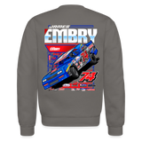 James Embry | Embry Racing | 2026 | Adult Crewneck Sweatshirt - asphalt gray