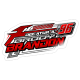 Brody Brandon | 2026 | Kiss-Cut Vinyl Decal - white glossy