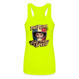 That Girl Runs On Stars Stripes & Speed | Women's Tank - neon yellow