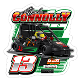 Abel Connolly | 2025 |  Kiss-Cut Vinyl Decal 2 - white matte