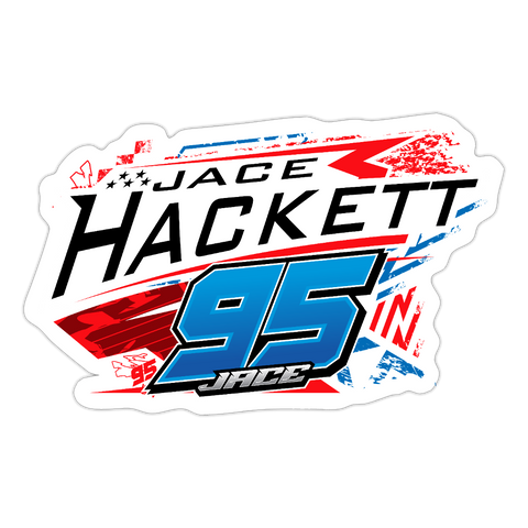 Jace Hackett | 2025 |  Kiss-Cut Vinyl Decal - white matte