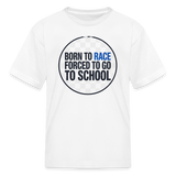 Born to Race Circle | Blue | Youth T-Shirt - white