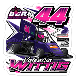 Valencia Wittig | 2025 |  Kiss-Cut Vinyl Decal 2 - white matte