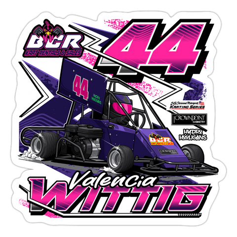 Valencia Wittig | 2025 |  Kiss-Cut Vinyl Decal 2 - white matte