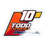 Todd O’Neill | 2025 |  Kiss-Cut Vinyl Decal - white glossy