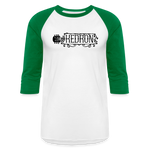 KEDRON | Black Logo | Baseball T-Shirt - white/kelly green