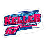 Braiden Keller | 2025 |  Kiss-Cut Vinyl Decal - white matte