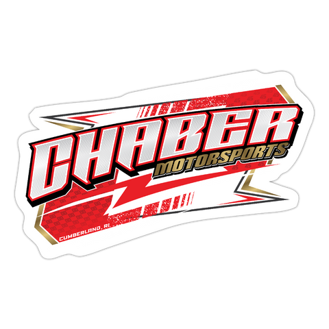Chaber Motorsports | 2025 |  Kiss-Cut Vinyl Decal - white matte