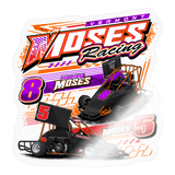 Moses Racing | 2025 |  Kiss-Cut Vinyl Decal 2 - transparent glossy