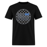 Born to Race Circle | Blue | Adult T-Shirt - black
