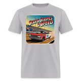 Vintage 76 | Stars Stripes & Speed | Adult T-Shirt - gravel 