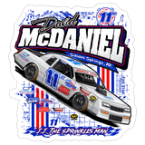 David McDaniel | 2026 | Kiss-Cut Vinyl Decal 2 - white matte