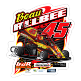Beau Albee | 2025 |  Kiss-Cut Vinyl Decal 2 - white matte