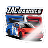 Zac Daniels | 2024 |  Kiss-Cut Vinyl Decal 2 - white glossy