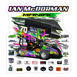 Ian McDorman | 2025 |  Kiss-Cut Vinyl Decal 2 - white matte