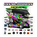 Ian McDorman | 2025 |  Kiss-Cut Vinyl Decal 2 - white matte