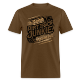 Dirt Track Junkie | FSR Merch | Adult Shirt - brown