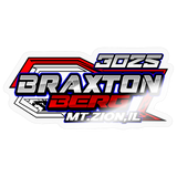 Braxton Berg | 2026 | Kiss-Cut Vinyl Decal - transparent glossy