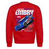 James Embry | Embry Racing | 2026 | Adult Crewneck Sweatshirt - red