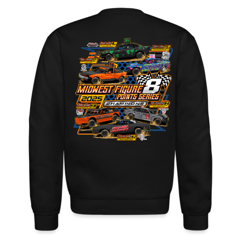 Midwest Figure 8 | 2025 | Adult Crewneck Sweatshirt - black