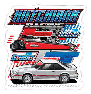 Hutchison Racing | 2024 | Kiss-Cut Vinyl Decal 2