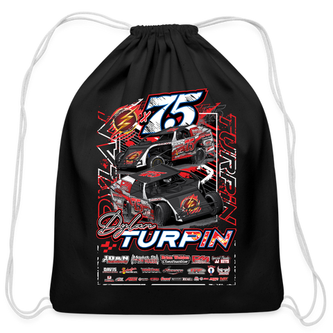 Dylan Turpin | 2025 | Cotton Drawstring Bag - black