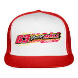 Jeff Hall | 2025 | Trucker Hat - white/red