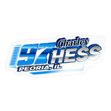Charley Hess | 2025 |  Kiss-Cut Vinyl Decal - transparent glossy