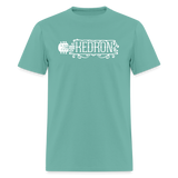 KEDRON | White Logo | Adult T-Shirt - aquatic